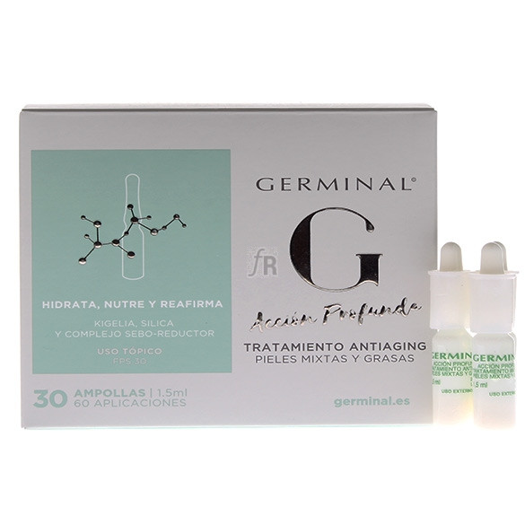 Germinal Acción Profunda Tratamiento Atiaging 1ml 30Ampollas