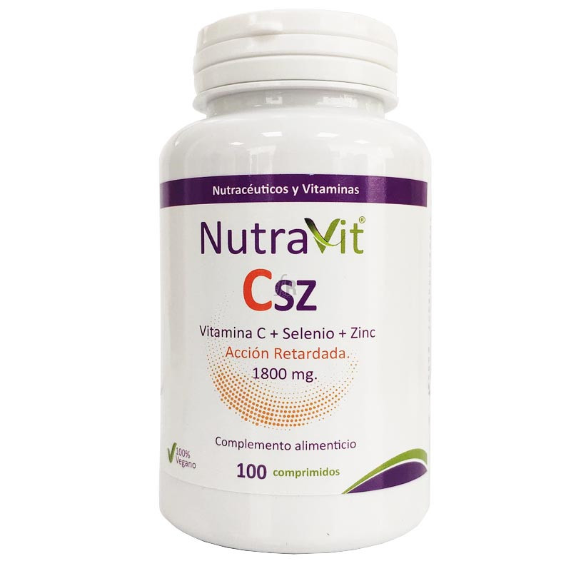 Nutravit Csz Vitamina C + Selenio + Zinc 100 Comprimidos