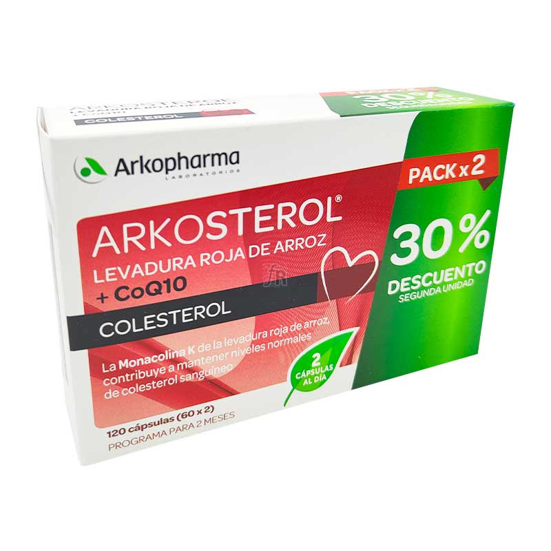 Arkosterol Coq10 Duplo 60X2 Cápsulas