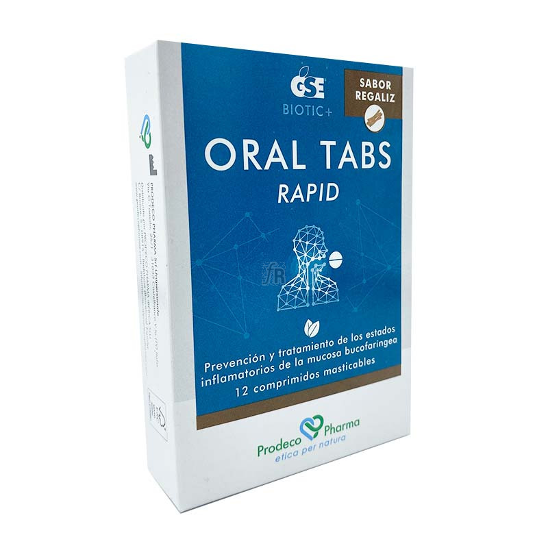 Gse Oral Tabs Rapid 12 Comprimidos Masticables Sabor Regaliz