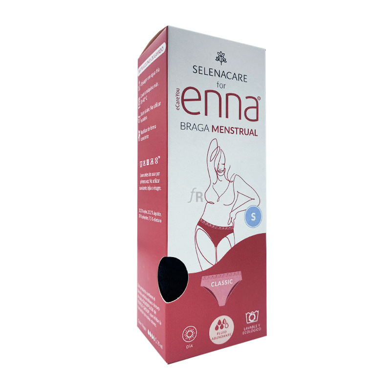 Braga Menstrual Enna Dia Talla S Flujo Abundante Classic Negro