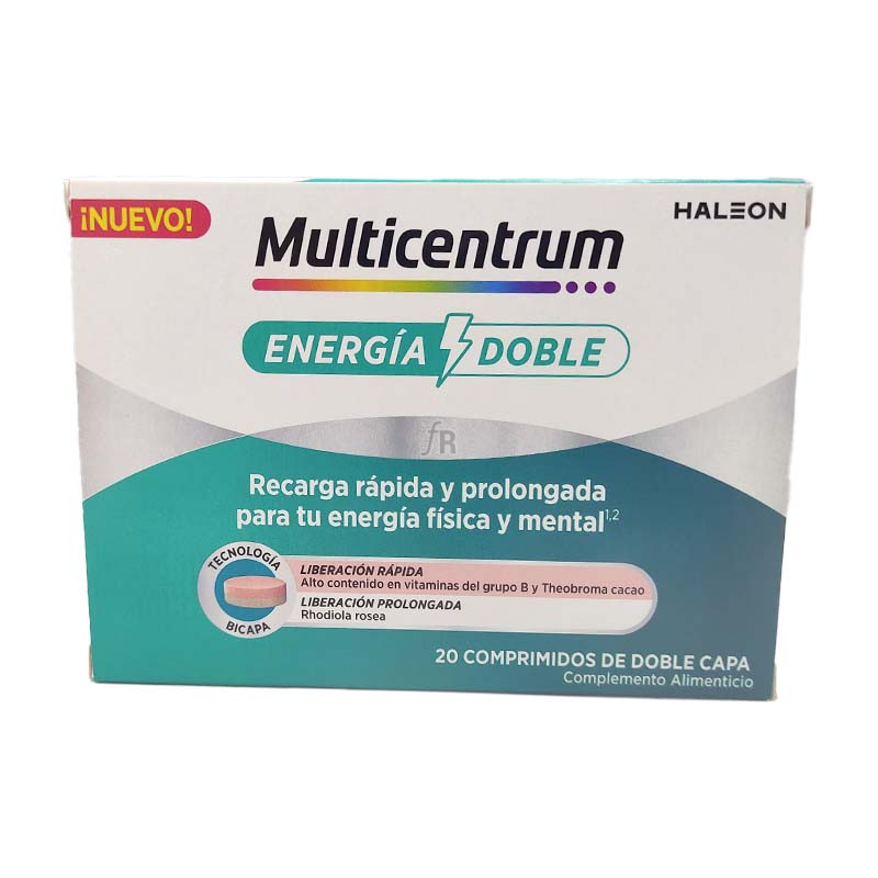 Multicentrum Energia Doble 20 Comprimidos