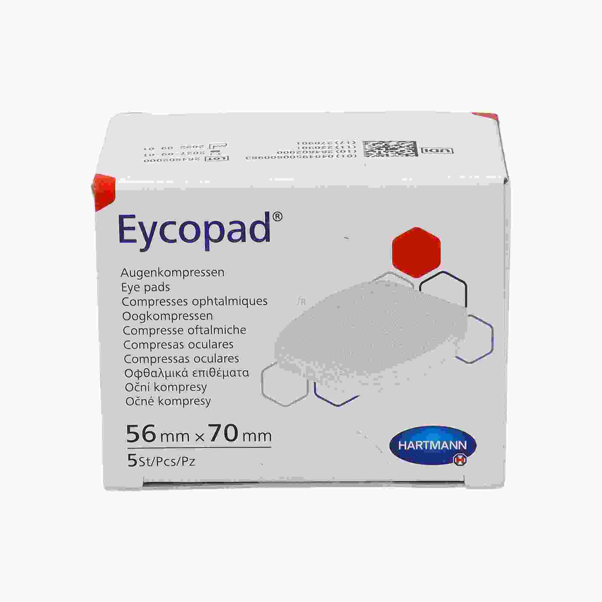 Parche Eycopad Ocular 56X70Mm 5 U