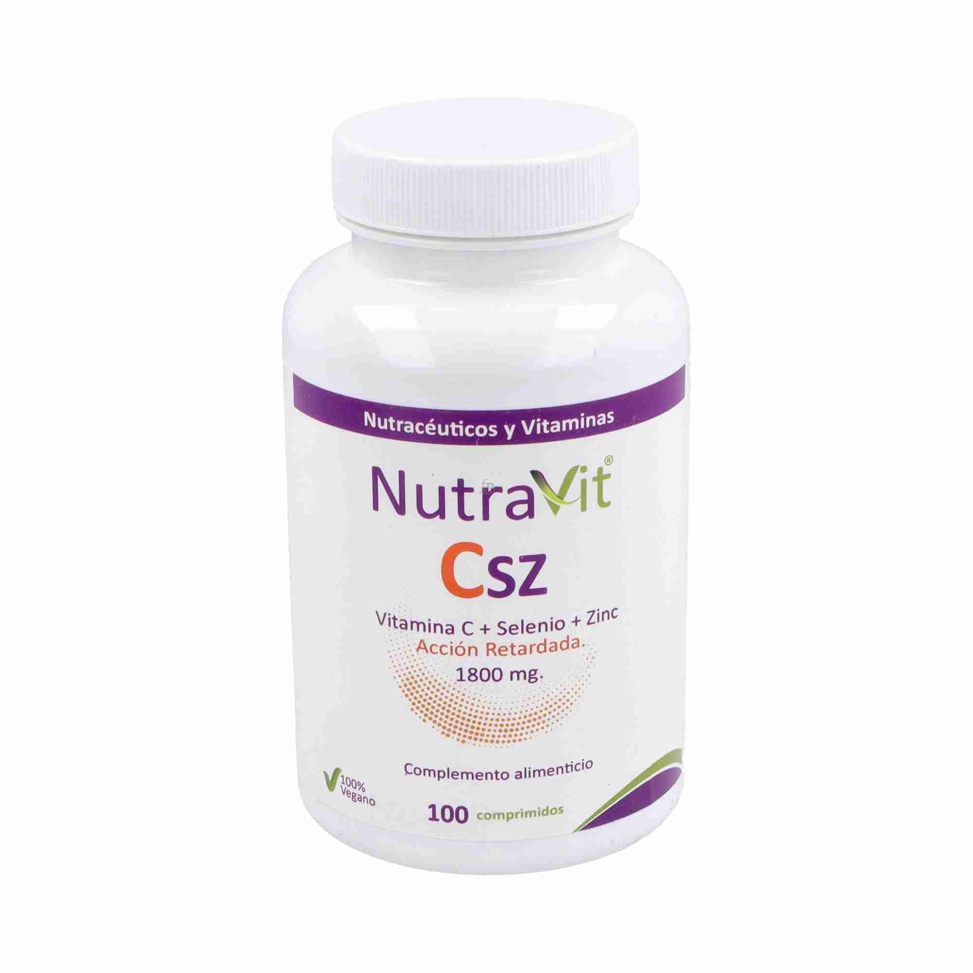 Nutravit Csz Vitamina C + Selenio + Zinc 100 Comprimidos