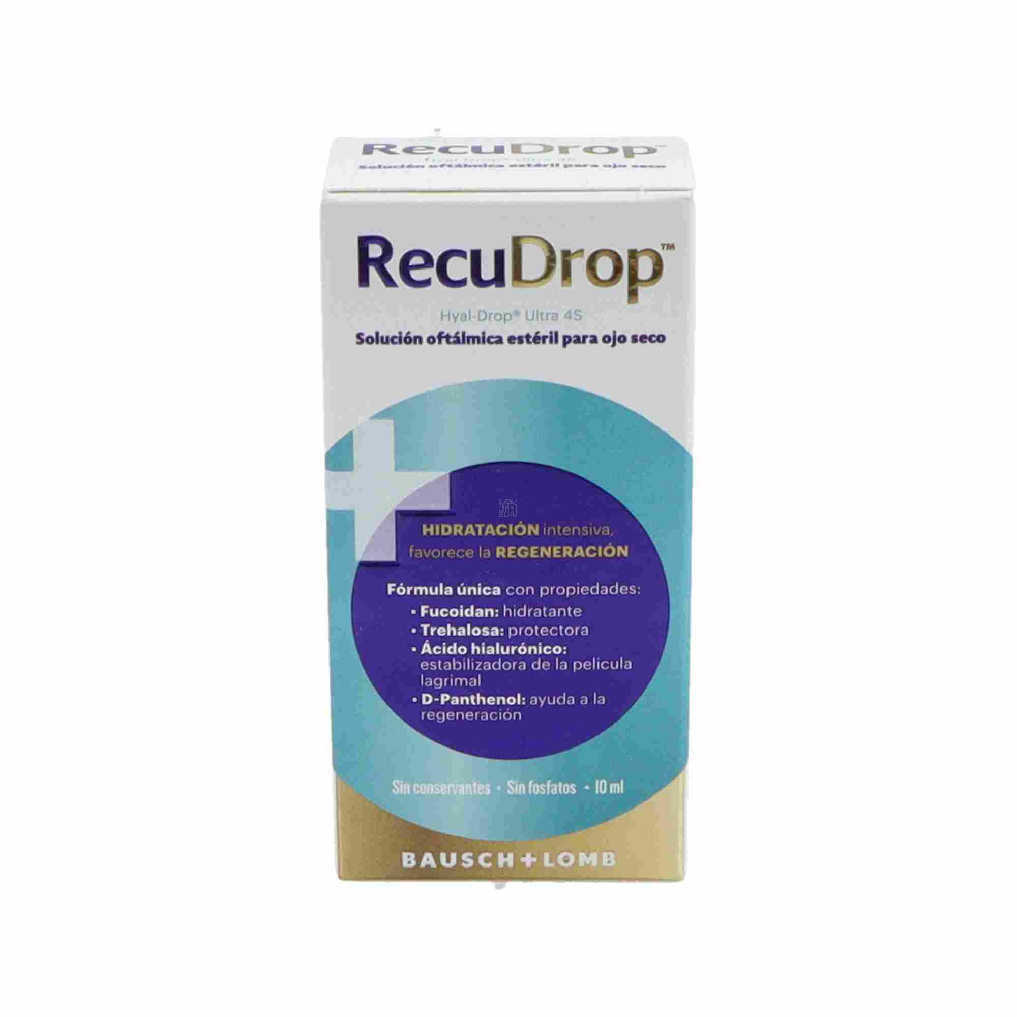 Recudrop Solucion Oftalmica Para Ojo Seco 1 Bote 10 Ml