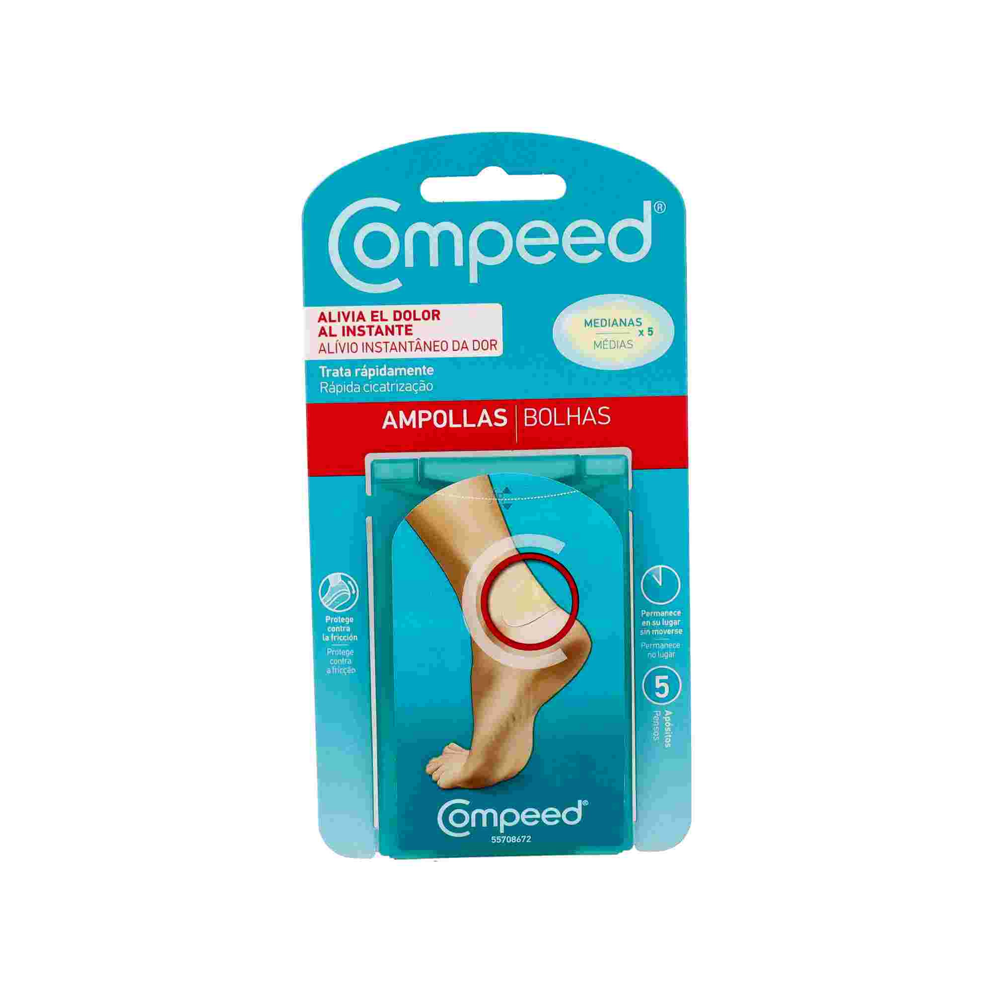 Compeed Ampollas Medianas Protector Adhesivo Hidrocoloide