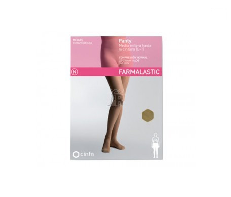 Famalastic Panty-Media Hasta La Cintura (E-T)Normal Talla Grande Camel - Farmacia Ribera
