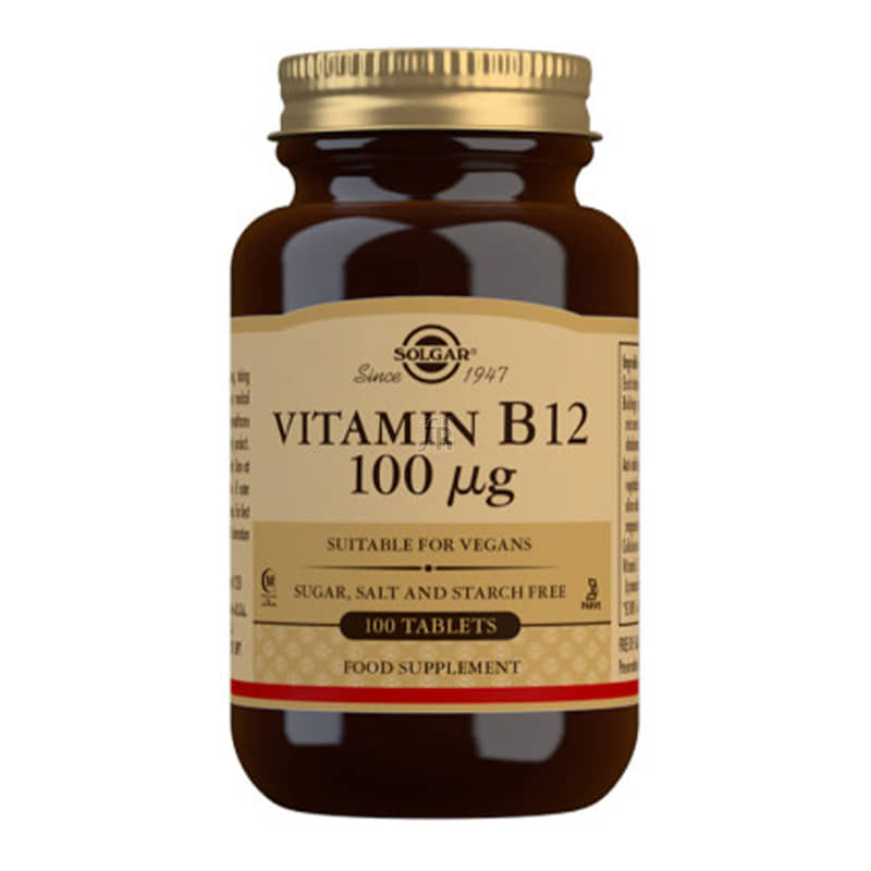 Solgar Vitamina B12 Cianocobalamina 1000Mcg. 100 Comprimidos Masticables