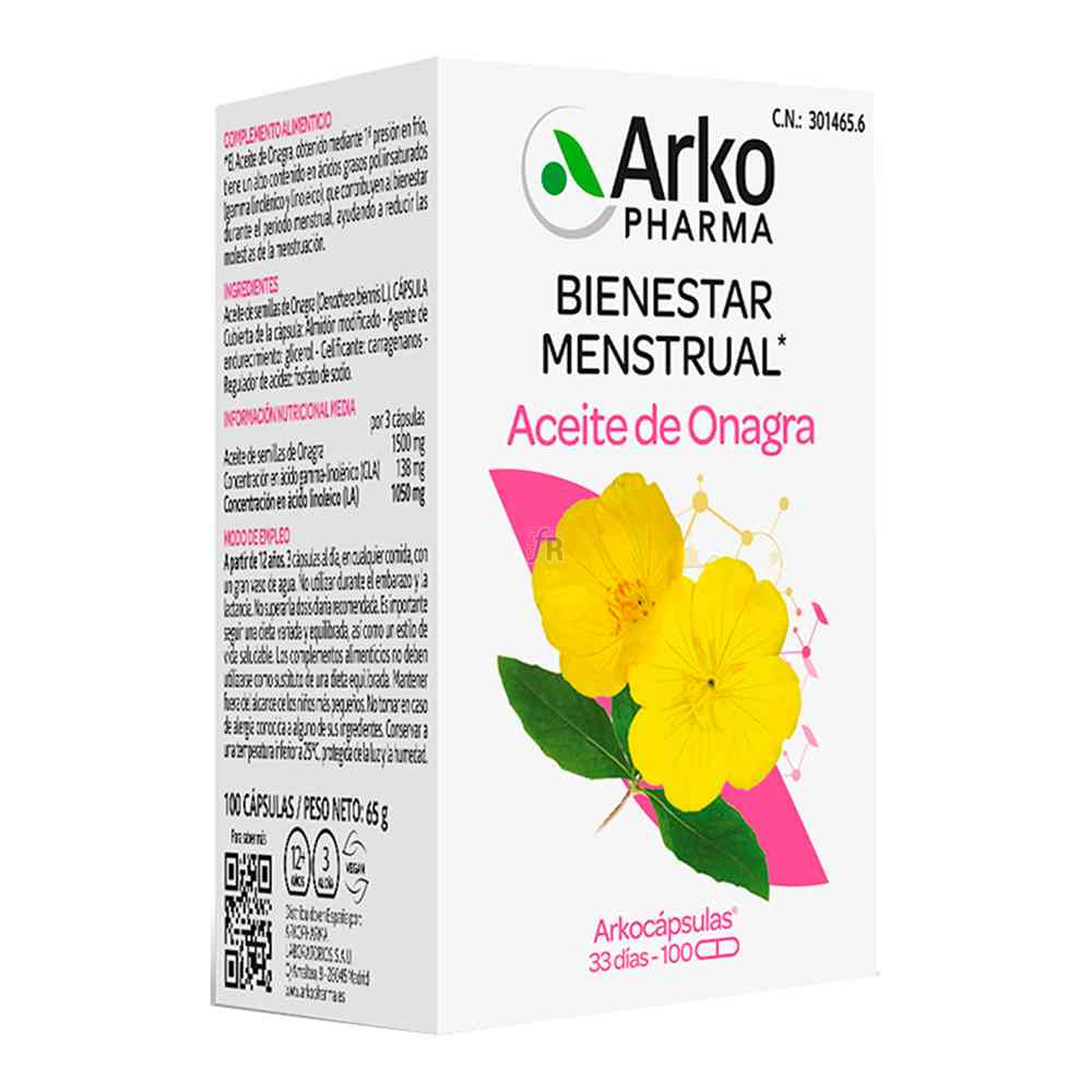 Arkocápsulas Aceite de Onagra 100 Perlas