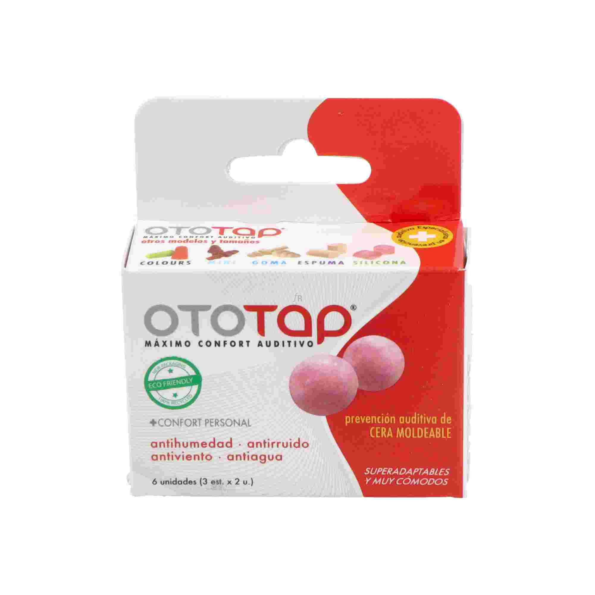 Tapones Oidos Oto-Tap Cera 6 U