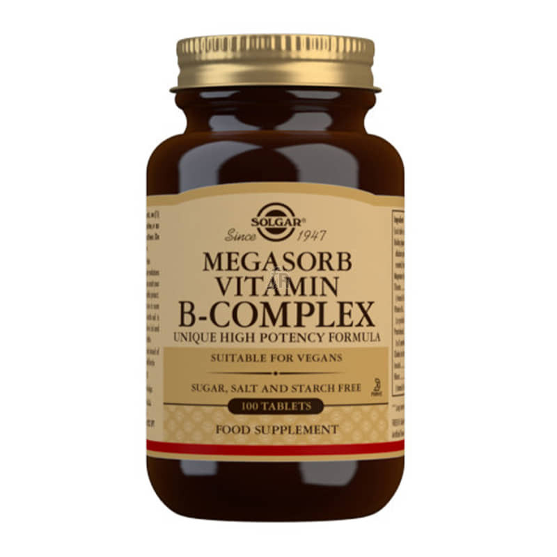 Solgar Megasorb B-Complex 50 100 Comprimidos