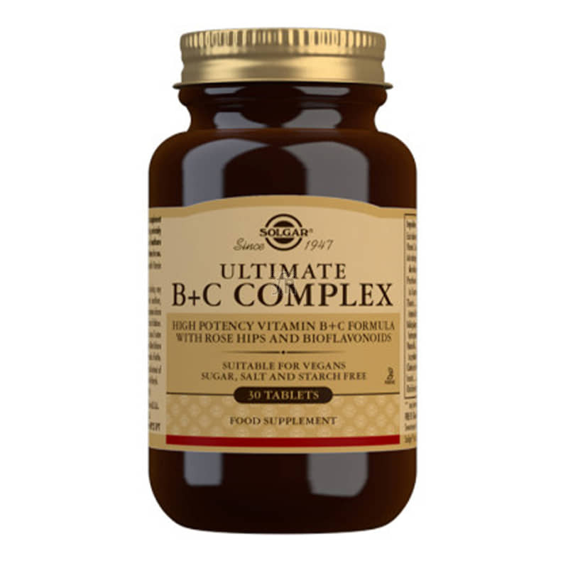 Solgar Ultimate B+C Complex 30 Comprimidos