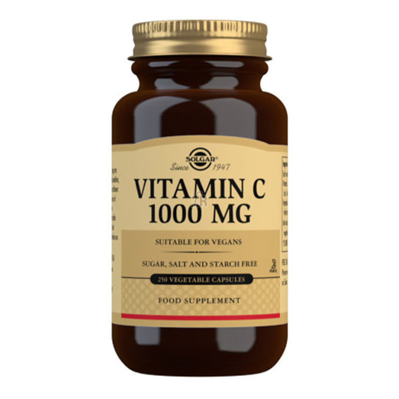 Solgar Vitamina C 1000Mg. 250 Cápsulas Vegetales