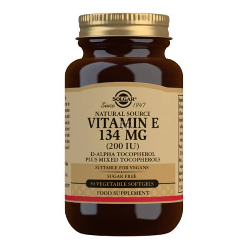 Solgar Vitamina E 200Ui 134Mg. 50 Perlas Vegetales