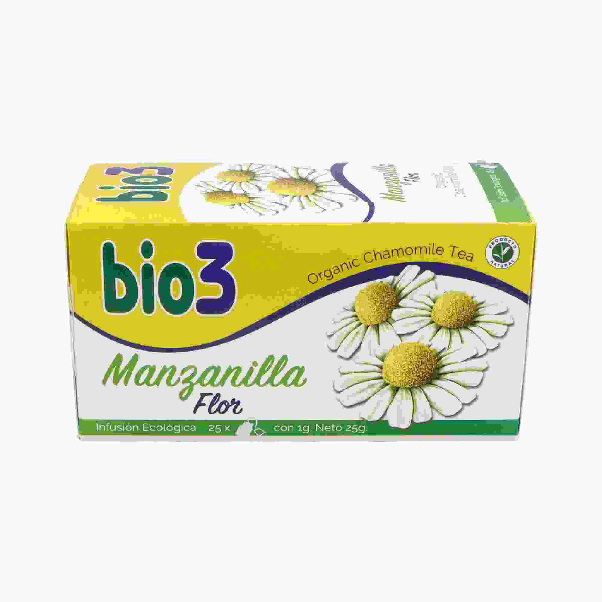 Bio3 Manzanilla Ecologica 1.5 G 25 Filtros