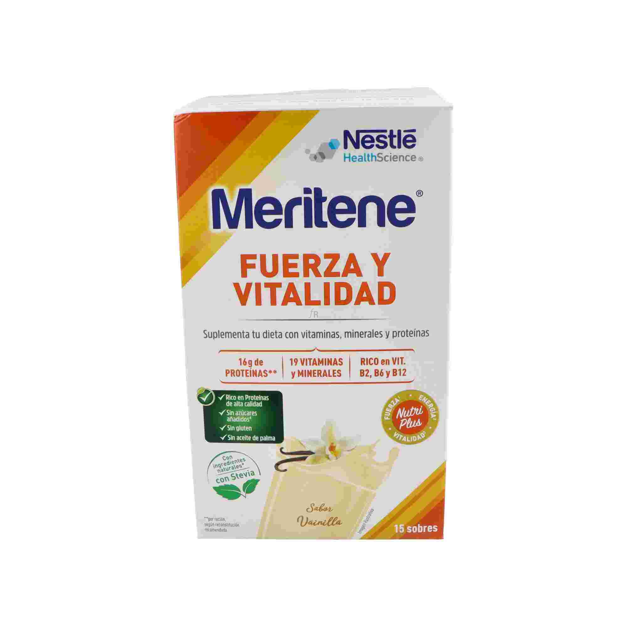 Meritene Batido Vainilla 15 Sobres de 30 Gr.