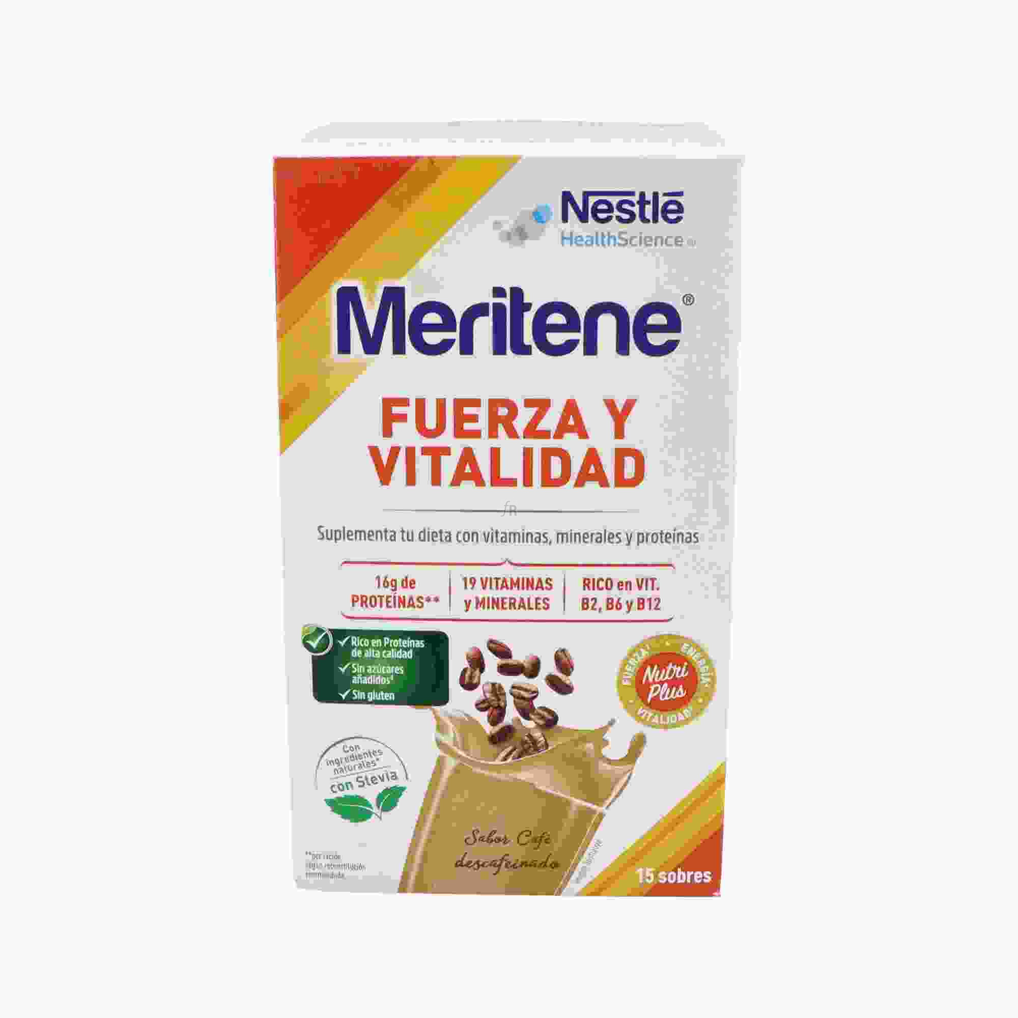 Meritene Batido Café Descafeinado 15 Sobres de 30 Gr.