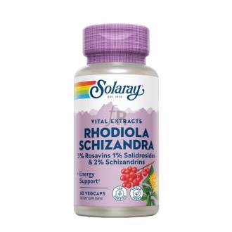 Solaray Schizandra & Rodhiola 500 Mg 60 Vegcaps
