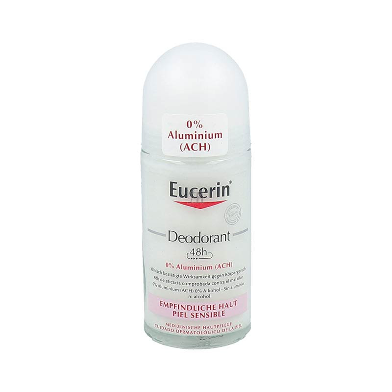 Eucerin Desodorante 0% Aluminio 1 Roll On 50 Ml