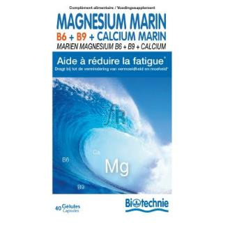 Magnesio Marino+B6+B9 40Cap. Biotechnie