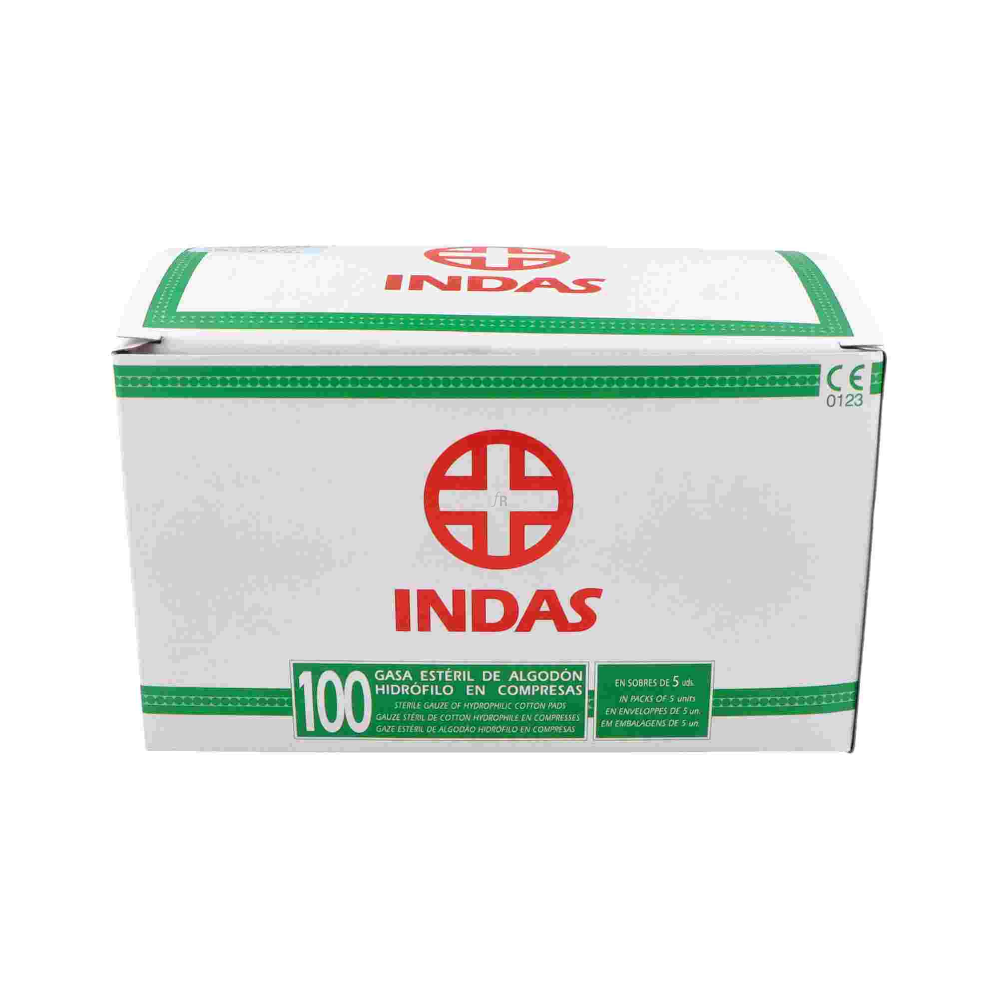 Compresa Esteril Indas 100X20X20