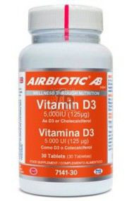 Vitamina D3 5000Ui 30 Comp. - Airbiotic