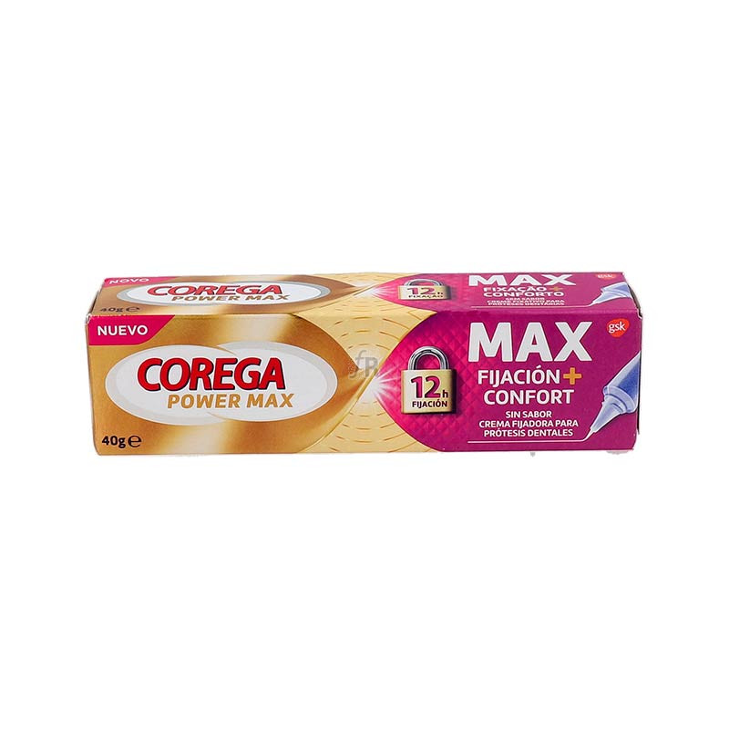 Corega Max Fijacion + Confort 1 Tubo 40 G Sin Sabor