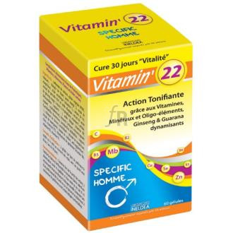 Ineldea Vitamin 22 Vitaminas-Oligo-Plantas Hombre 60 Caps