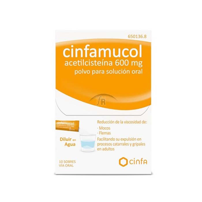 Cinfamucol Acetilcisteina (600 Mg 10 Sobres) 