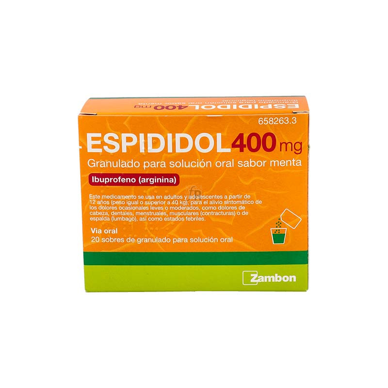 Espididol 400 Mg Granulado Para Solucion Oral Sabor Menta