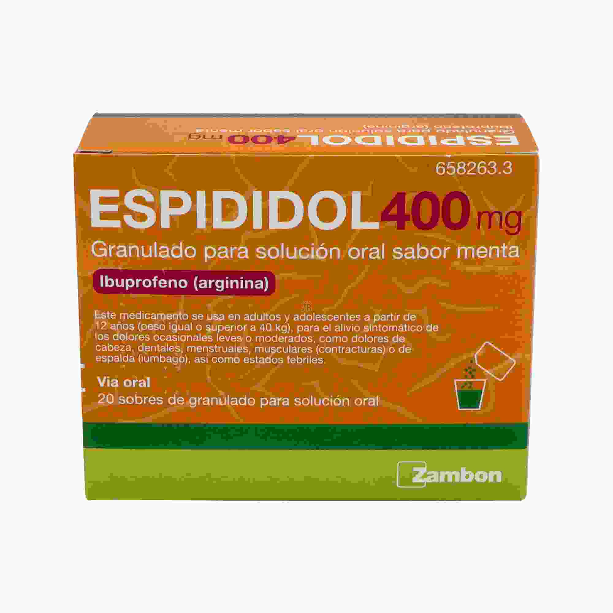 Espididol 400 Mg Granulado Para Solucion Oral Sabor Menta