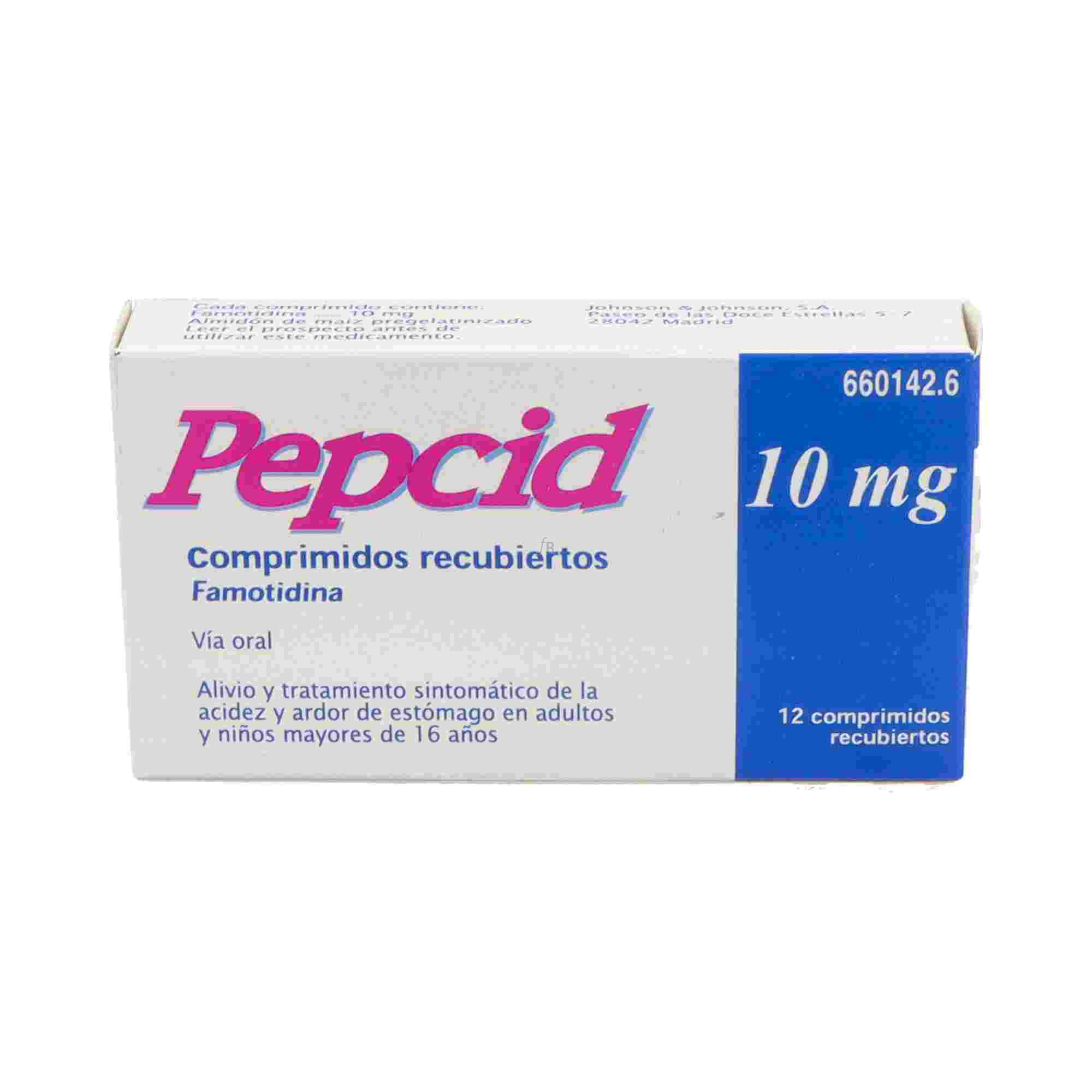 Pepcid (10 Mg 12 Comprimidos Recubiertos)