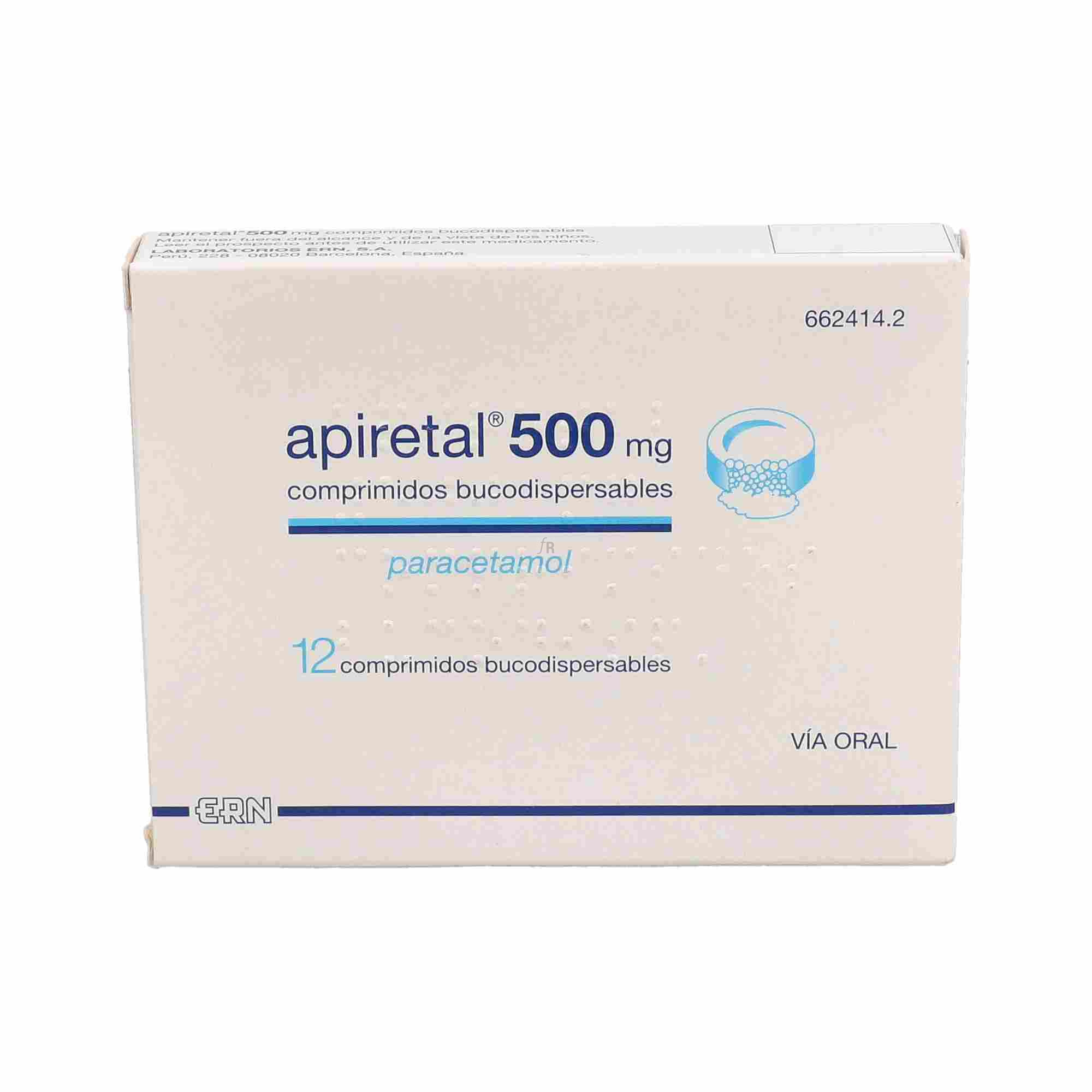 Apiretal 500 Mg 12 Comprimidos Bucodispersables