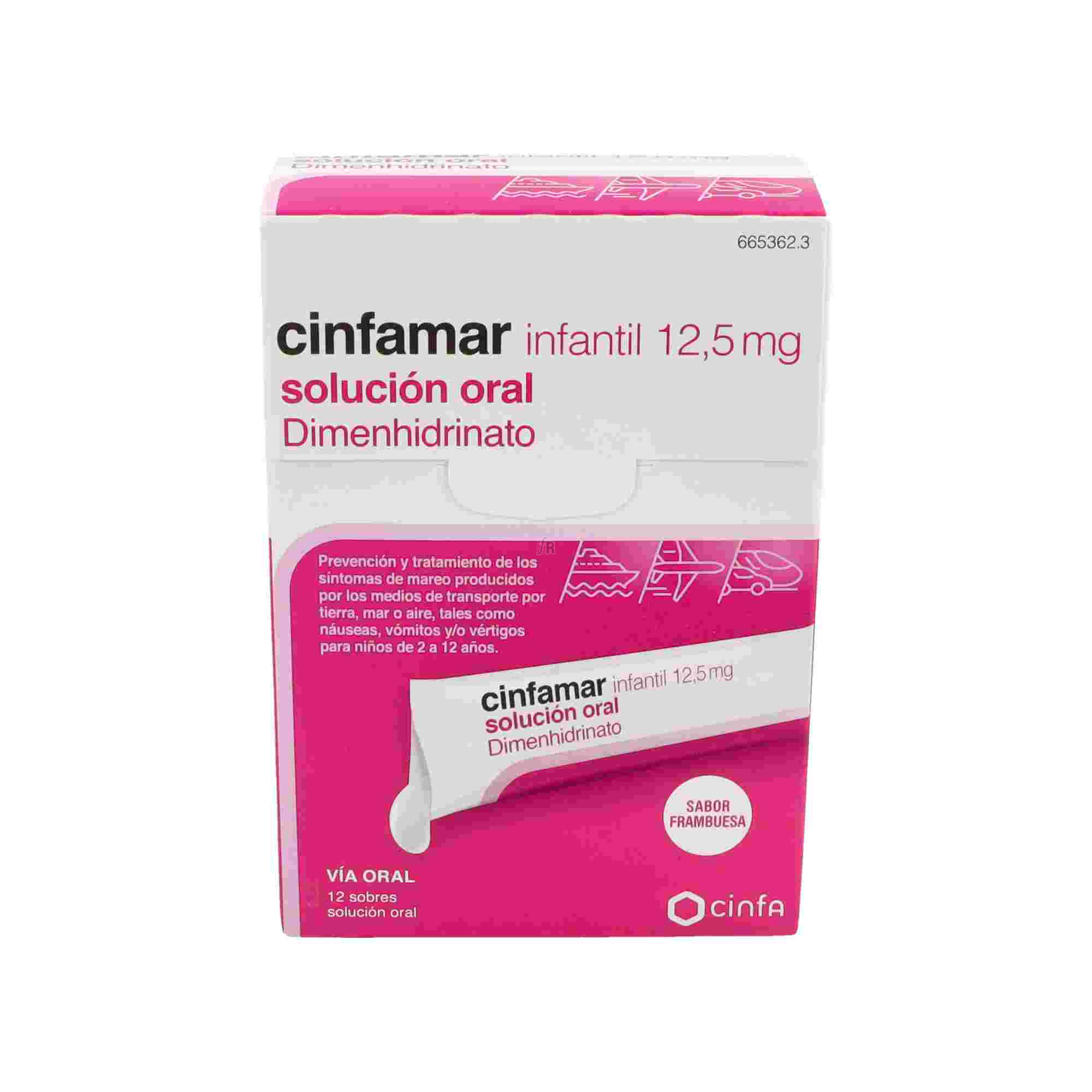 Cinfamar Infantil (12.5 Mg Solucion Oral 12 Unidosis 5 Ml)