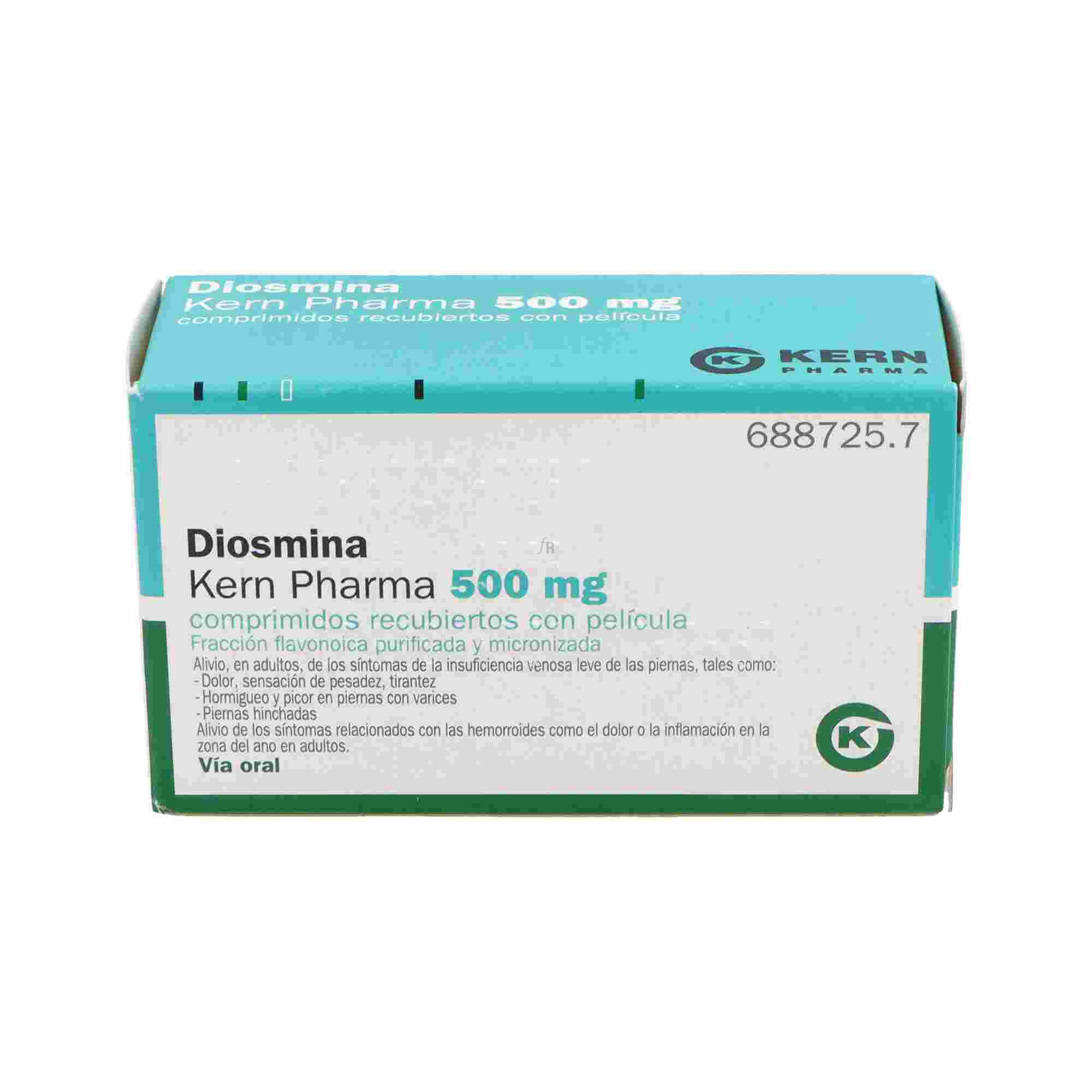 Diosmina Kern Pharma 500 Mg Comprimidos Recubiertos Con Pelicula