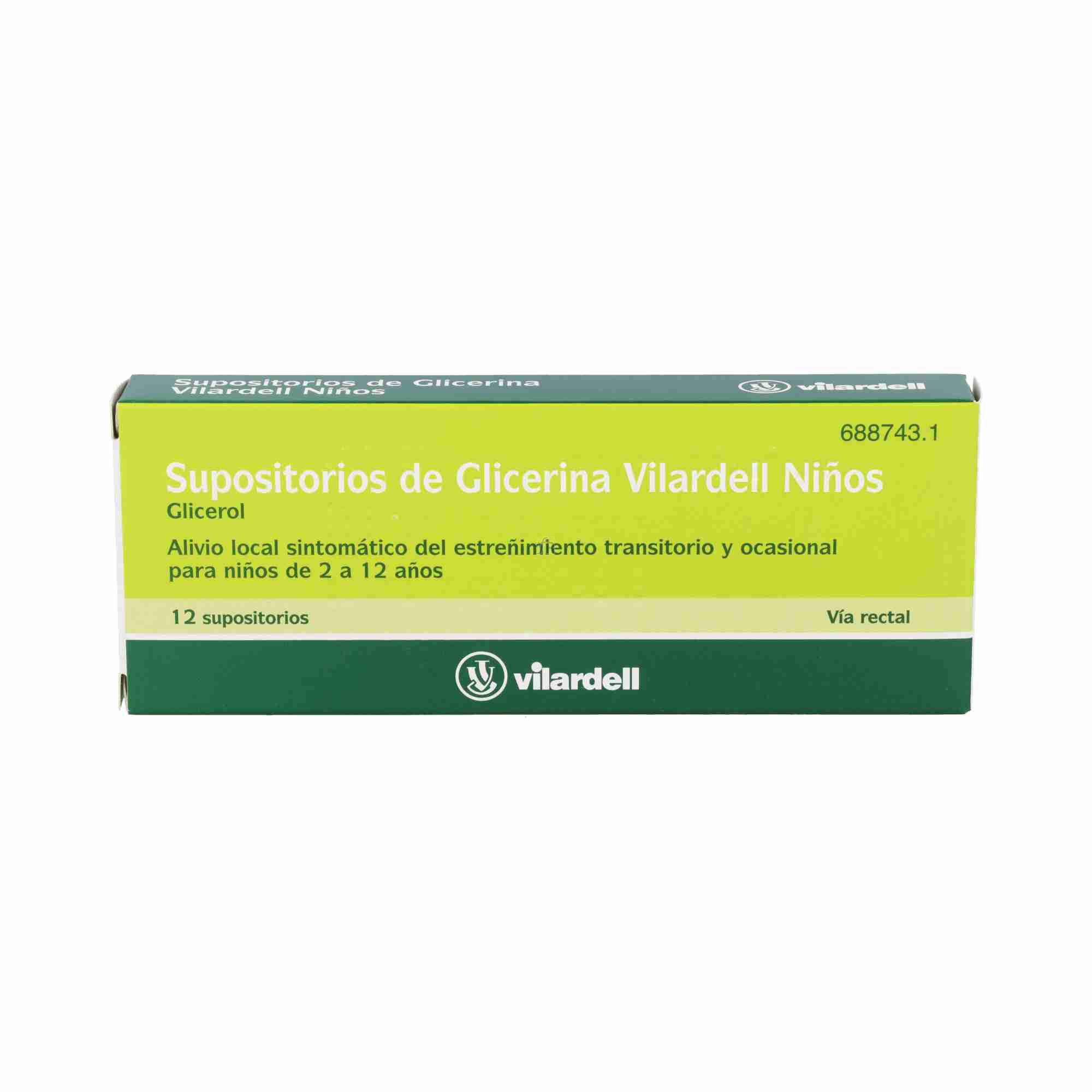 Vilardell Supositorios De Glicerina Niños 1,58 G 12 Supositorios