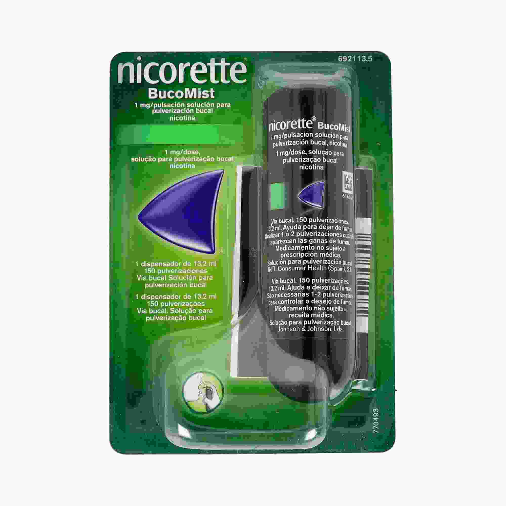Nicorette Bucomist (1 Mg/Pulverizacion 1 Aerosol Bucal 150 Dosis)