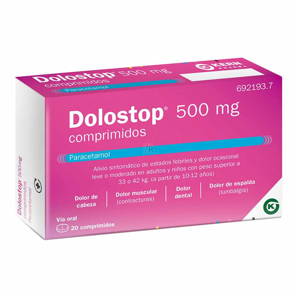 Dolostop Efg (500 Mg 20 Comprimidos)