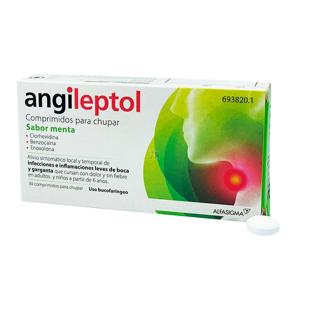 Angileptol (30 Comprimidos Para Chupar Menta)
