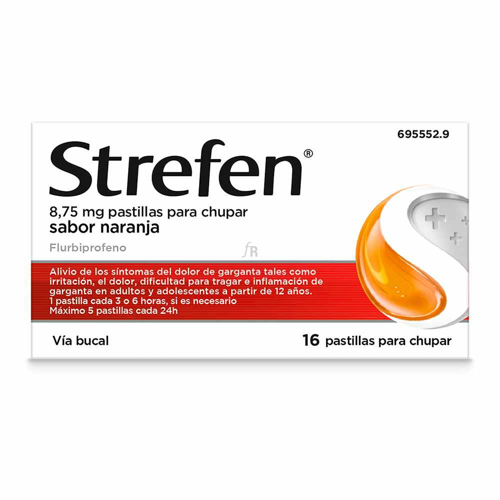 Strefen (8.75 Mg 16 Pastillas Para Chupar Naranja)