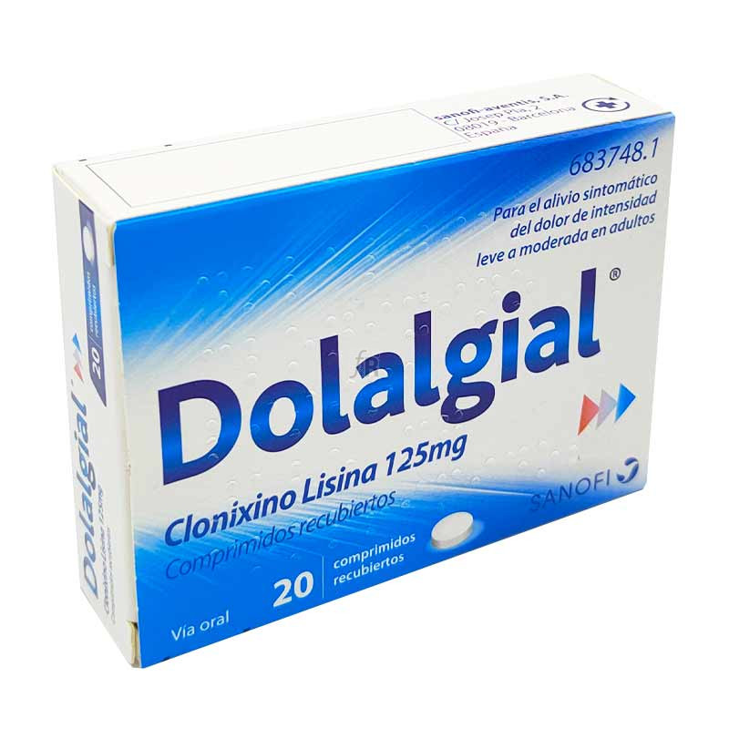Dolalgial Clonixino Lisina 125 Mg 20 Comprimidos Recubiertos