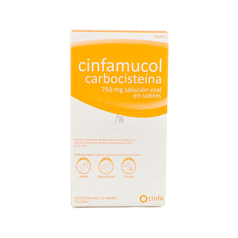 Cinfamucol Carbocisteina  750 Mg Solucion Oral En Sobres