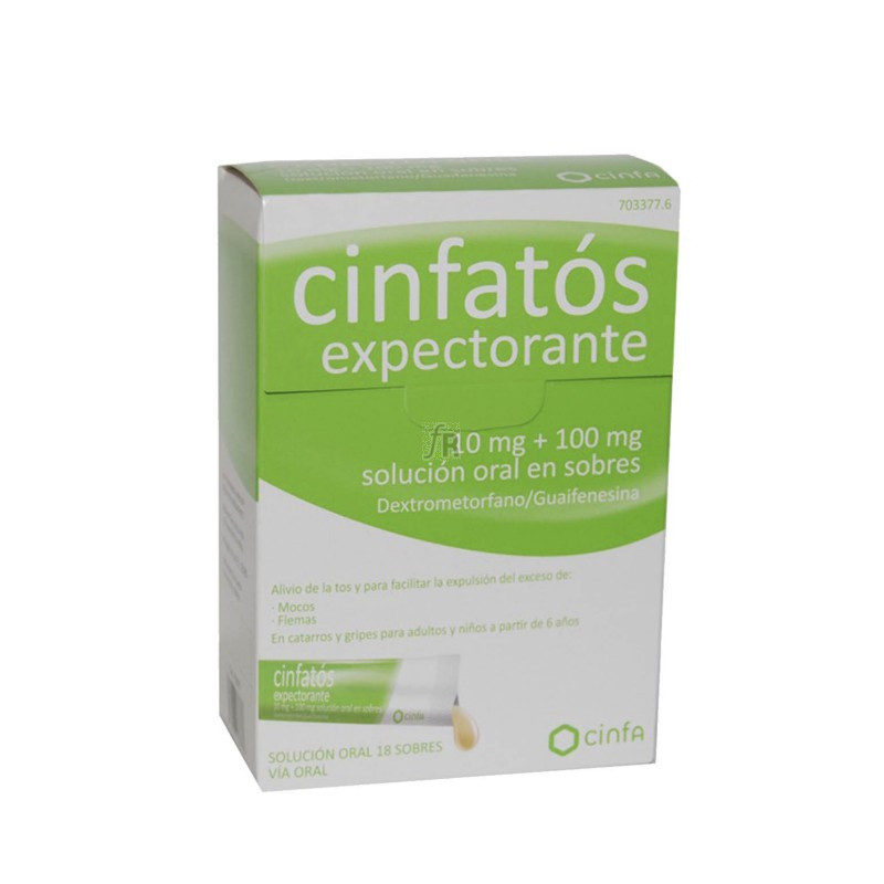 Cinfatos Expectorante (10/100 Mg 18 Sobres Solucion Oral) - Cinfa