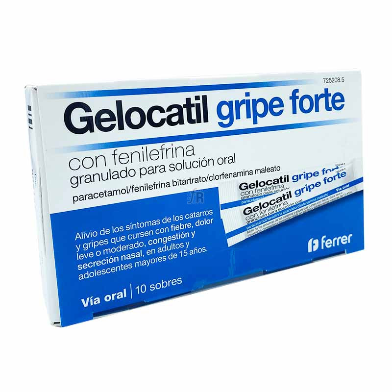 Gelocatil Gripe Forte Con Fenilefrina Granulado Para Solucion Oral