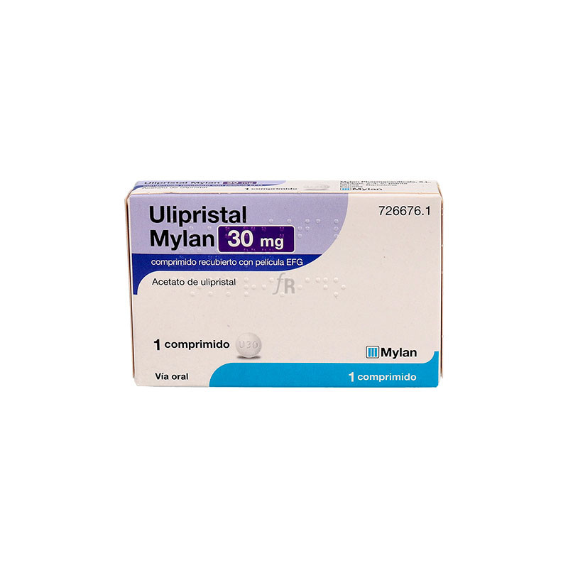 Ulipristal Viatris 30 Mg Comprimido Recubierto Con Pelicula Efg