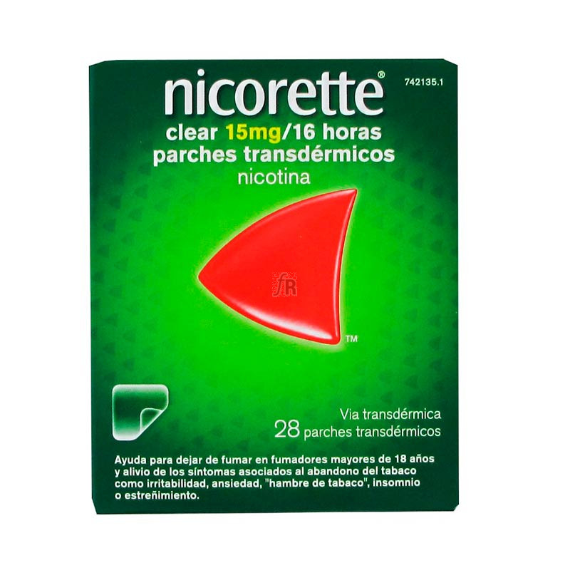 Nicorette Clear 15 Mg/16 H 28 Parches Transdermicos