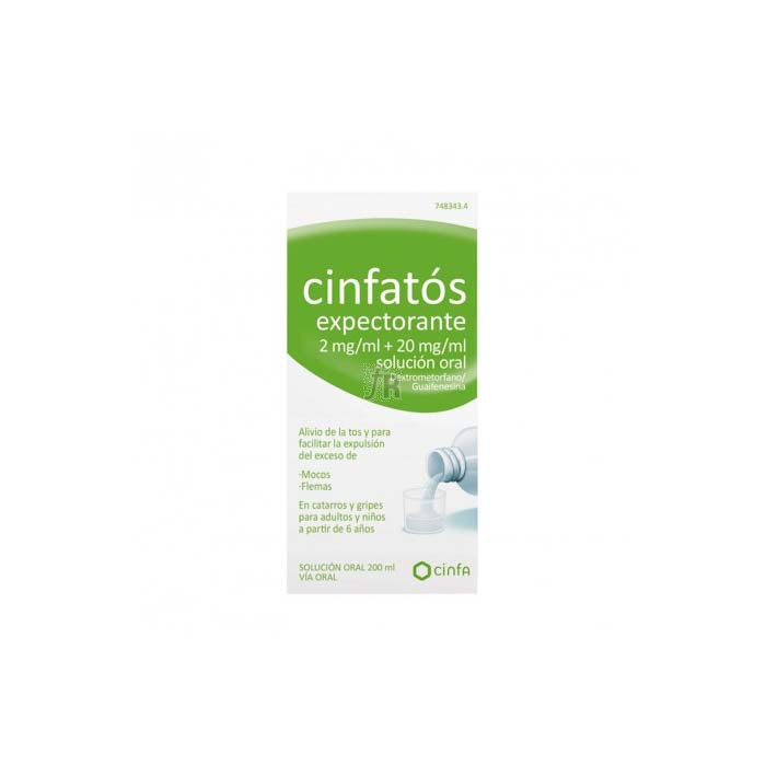 Cinfatos Expectorante (2/10 Mg/Ml Jarabe 200 Ml) - Cinfa