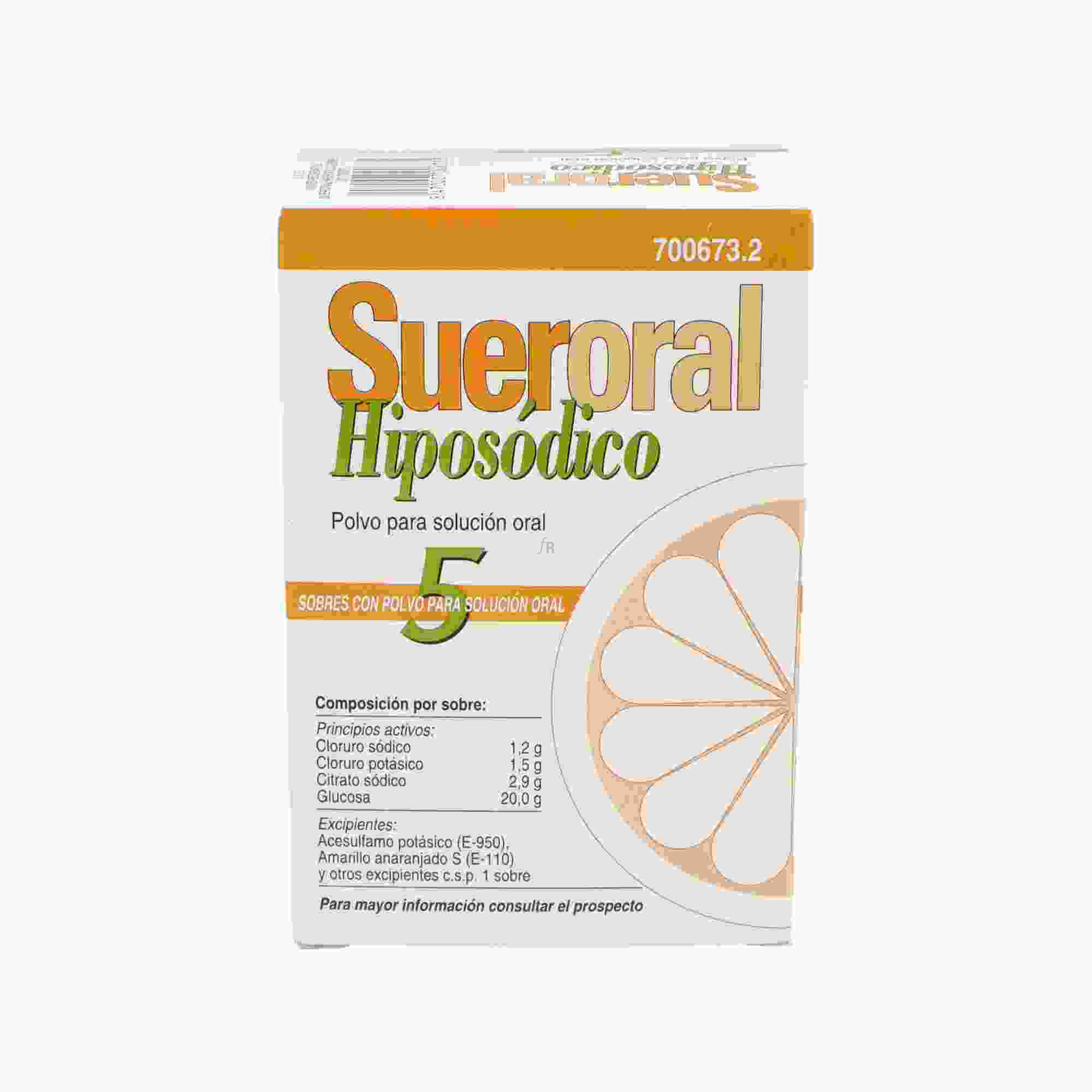 Sueroral Hiposodico 5 Sobres Polvo Para Solucion Oral