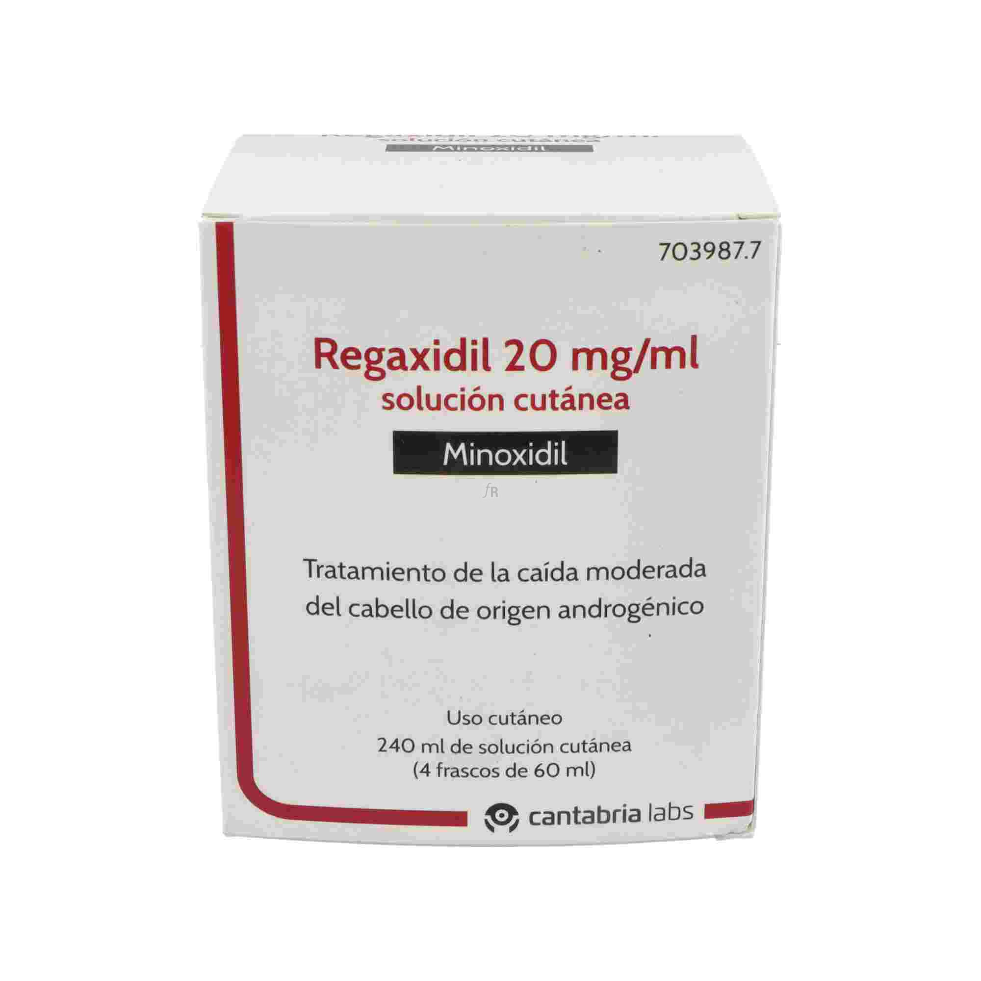 Regaxidil (20 Mg/Ml Solución Cutanea 4 Frascos 60 Ml)