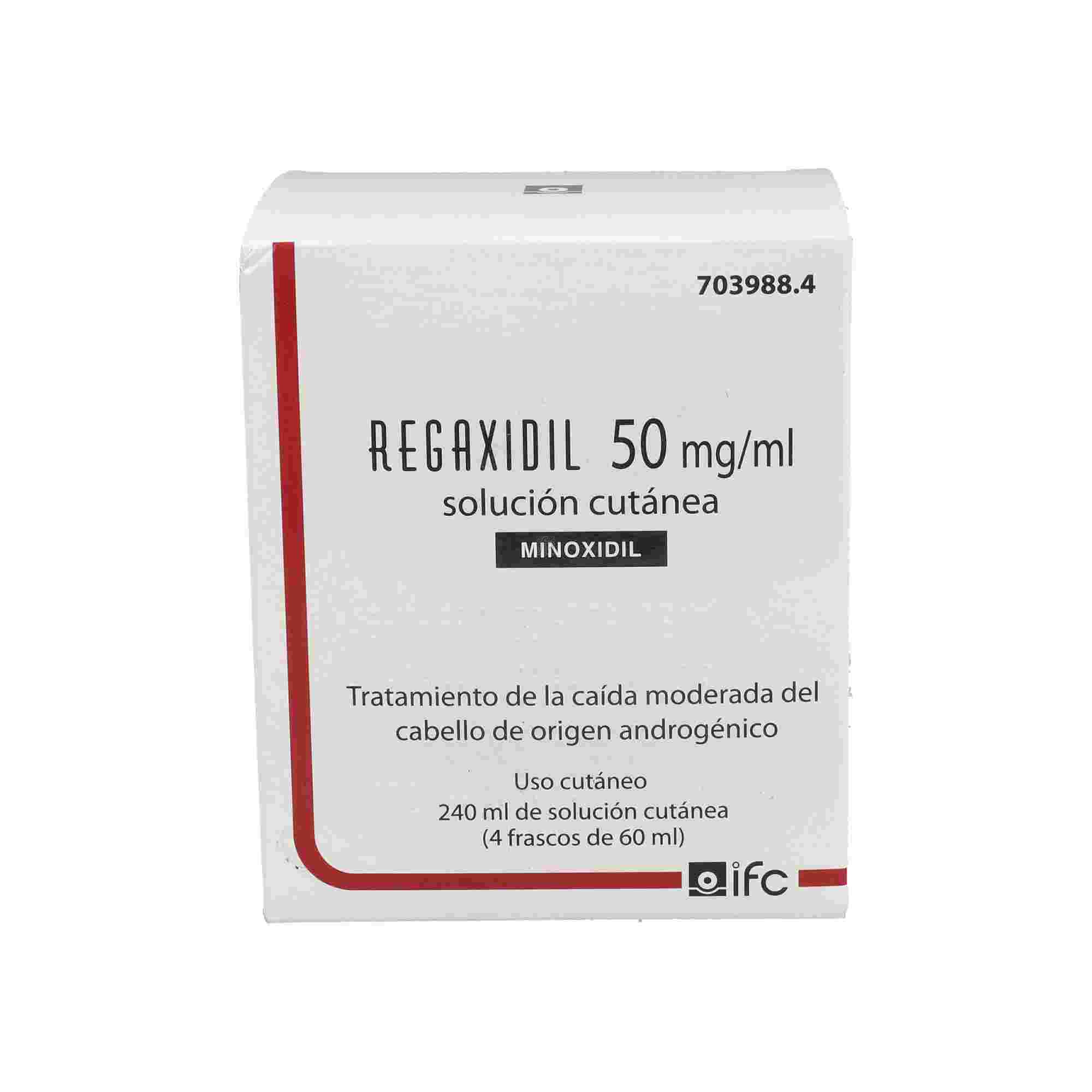 Regaxidil (50 Mg/Ml Solución Cutanea 4 Frascos 60 Ml)